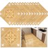 NIKCORP samoljepljive PVC podne pločice, 12 kom., 30 x 30 cm, žute – vodootporne, otporne na habanje