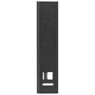 Punjač za mobilne uređaje, aluminijski, prijenosni, crni