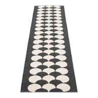 PAPPELINA Unutarnja i vanjska staza Poppy Black Vanilla 70x250 cm, crna/krem