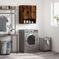 Zidni ormarić, 60 x 31 x 70 cm, od konstruiranog drva, dimljeni hrast