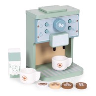 ECOTOYS Drveni aparat za kavu set 8 kom