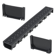 Odvodni kanal, 1 m, plastika