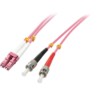 LINDY Optički kabel 46352 LC/ST OM4, 3 m, ružičasti