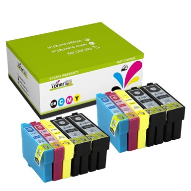 TONER123 Zamjenske tinte komplet Epson T1301 + T1302 + T1303 + T1304, 4x crna, 2x cijan, 2x magenta, 2x žuta