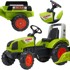 FALK Traktor na pedale Claas s prikolicom