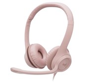 LOGITECH Slušalice H390, roze, USB