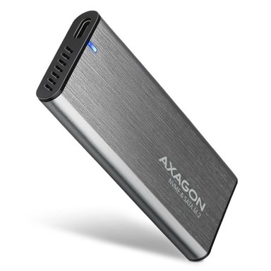 AXAGON Eksterno kućište EEM2-SG2, srebrno, M.2 SSD, USB-C 3.2 Gen 2