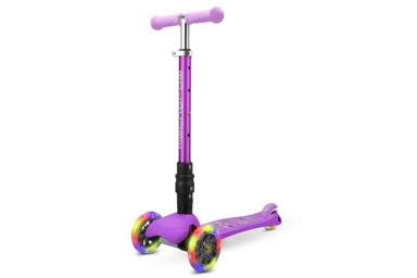 BOLDCUBE Sklopivi mali romobil, tri kotača, ljubičasti