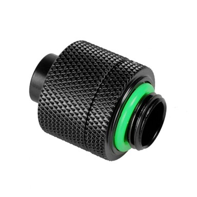 BITSPOWER Ravna spojnica, G1/4 inča AG na 16/11 mm, mat crna
