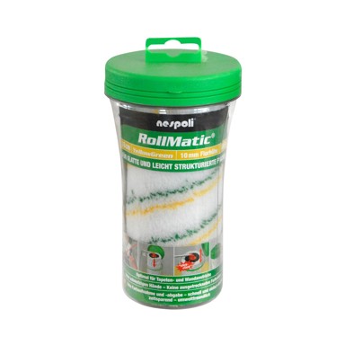 NESPOLI Valjak Rollmatic, žuto/zeleni, 18 cm