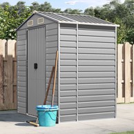 Vrtno spremište svjetlosivo 191 x 130 x 198 cm pocinčani čelik