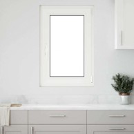 Prozor za podrum Risor 60 x 80 cm, PVC i staklo, dvostruki sloj, naginjanje i okretanje desno, bijela