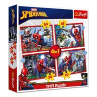TREFL Puzzle Spiderman, 4u1 (35,48,54,70)