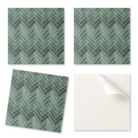 COLORAY Samoljepive PVC pločice s 3D uzorkom riblje kosti, 50 x 50 cm, 4 kom.