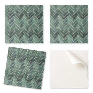 COLORAY Samoljepive PVC pločice s 3D uzorkom riblje kosti, 50 x 50 cm, 4 kom.