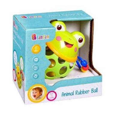 BAMBAM Dječja gumena lopta, žaba