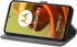 Preklopna maskica za Motorola Moto G85, mandala, siva