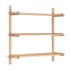 KAVE HOME Modularni sustav polica od punog hrasta u prirodnoj boji 110x98 cm Sitra 
