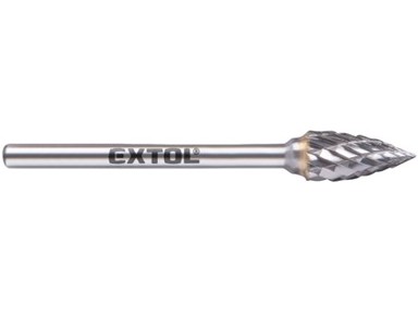 EXTOL INDUSTRIAL Karbidno glodalo 8703863, oštri luk, 6 x 13 mm, prihvat 3 mm, srednji rez