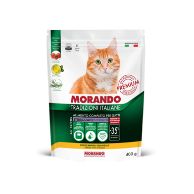 MORANDO Hrana za mačke Tradizioni Cat Adult Sterilized piletina, 400 g