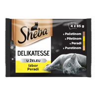 SHEBA Delikatesse izbor peradi 4x85g