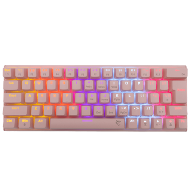 WHITE SHARK Tipkovnica GK-002422 Wakizashi, HR, Blue SW, roza