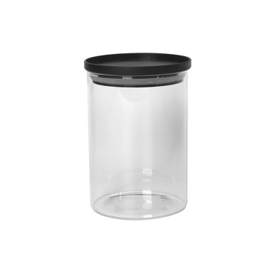 Posuda za začine s poklopcem, 750 ml, crna