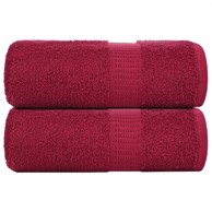 FROGN Ručnici za goste, 2 kom, 30 x 50 cm, 360 g/m², bordo