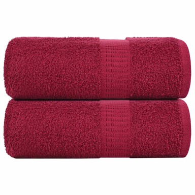 FROGN Ručnici za goste, 2 kom, 30 x 50 cm, 360 g/m², bordo