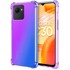 Maskica Gradientna otporna na udarce za Realme C30 / Narzo 50i Prime, ljubičasta / plava