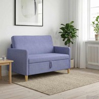 Sofa s pohranom 122 x 78 x 87 cm, poliester, traper plava