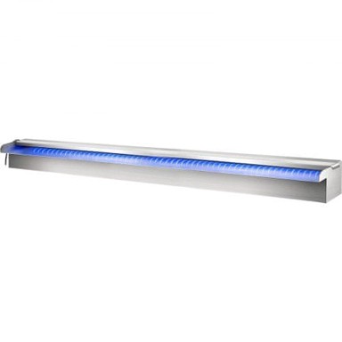 VEVOR Fontana za bazen Waterfall PQSB-8283, 90 x 11,5 x 8 cm, srebrna