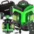 DEXXER Akumulatorski 16-linijski zeleni građevinski laser nivelir 2×2400 mAh LL17P