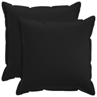 Jastuk s jastukom Houten 2 kom., 65 x 65 cm, umjetni lan, crna