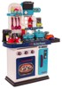 Dječja kuhinja s zvučnim i svjetlosnim efektima 53 elemenata, plavo/zelena