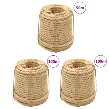 Konop sisal, 3 kom, 14 mm, prirodna