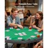 VEVOR Sklopivi poker stol za 8 igrača, crni