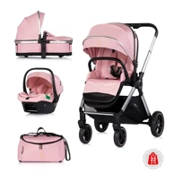 CHIPOLINO Kolica Euphoria 3u1, roza