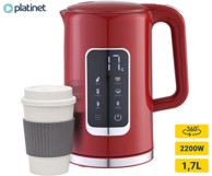 PLATINET Kuhalo za vodu PEKR723, 1,7 l, crveno
