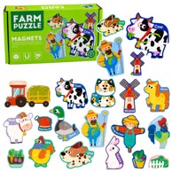 Magnetske puzzle, kućni ljubimci i domaće životinje, 30 dijelova