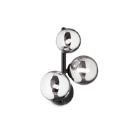 Zidna lampa Perlage, AP3, G9, fumé