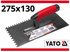 YATO Nazubljena žbukarska lopatica od nehrđajućeg čelika 275x130 mm6x6 mm YT-5202