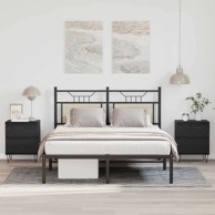 Ormarić za krevet 40x35x50 cm od konstruiranog drva, crni hrast