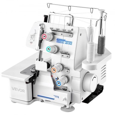 VEVOR Overlock šivaća mašina Serger, 260 x 270 x 270 mm, bijela