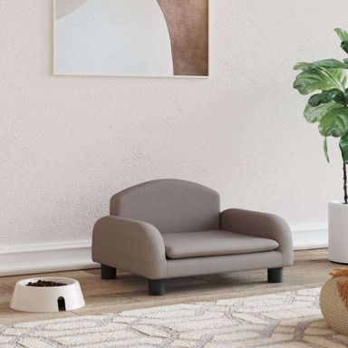 Krevet za pse od tkanine, 50 × 40 × 30 cm, sivo-smeđa  