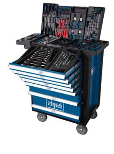 SCHEPPACH Kolica za alat TW1000, set od 263 dijela, 7 ladica