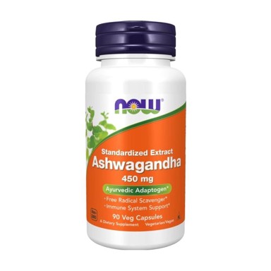 NOW Ashwagandha, 450 mg, 90 kapsula