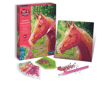 ART & CREATIONS Set Canevas A Diamanter, Konj