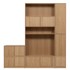 VTWONEN Modularna biblioteka u dekoru hrasta u prirodnoj boji 227x243 cm Modulair 