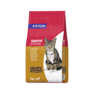FIT+FUN Hrana za mačke Adult Sensitive, janjetina i riža, 2 kg